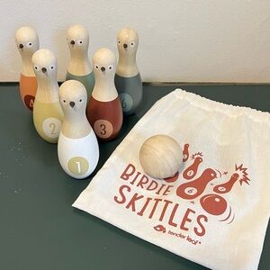Anthropologie wooden bowling set